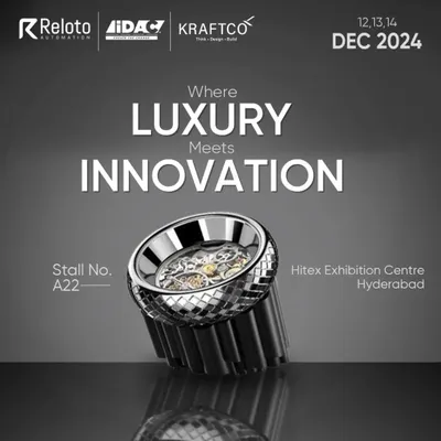 An invitation to our exhibition stall where luxury meets innovation. We showcase cutting-edge products, like this intricately designed smart control knob, at major industry events like HITEX in Hyderabad.
