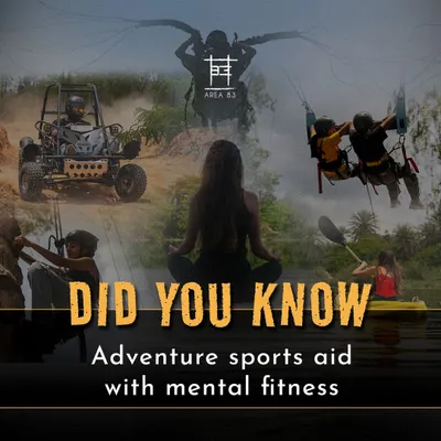 Did you know adventure sports also help with mental fitness? Activities like paintball, climbing, and even kayaking can boost confidence and reduce stress.