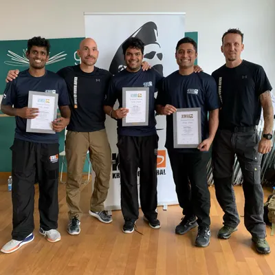 Our newly certified Close Protection Instructors after 55 hours of intensive training over 7 days in Milan, Italy. This certification allows us to teach VIP protection at a global standard.