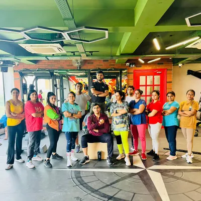 A proud moment with my fitness crew at Baskey Fitness Club after crushing a Saturday evening Tabata session. The energy and camaraderie in our group classes are what make the hard work feel like fun.
