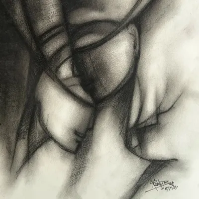 This A3 size charcoal drawing shows the expressive and emotional power of the medium. I focus on creating depth and form through shading and blending, a key skill I teach in my sketching classes.