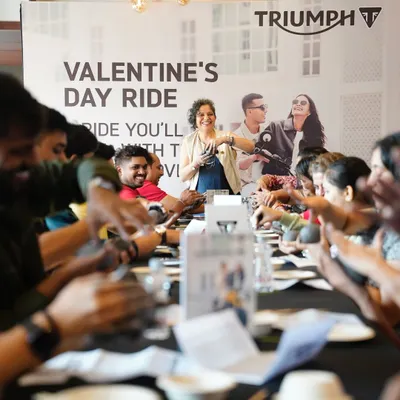 I had a fantastic time hosting the Triumph Motorcycles team for a Valentine's Day ride with a twist. We traded leather jackets for aprons and discovered the joy of slowing down with clay.