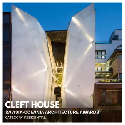 We are thrilled that our Cleft House project was awarded First Place in the Residential Category at the 2A Asia-Oceania Architecture Awards.