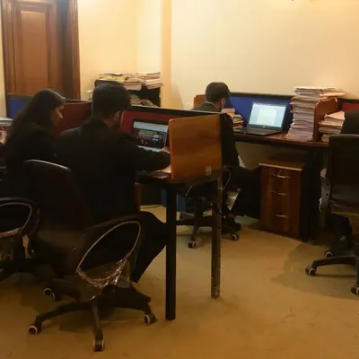 My team at Jigsaw Law, diligently working on case preparations. The late nights and hard work are what lead to success in the courtroom.