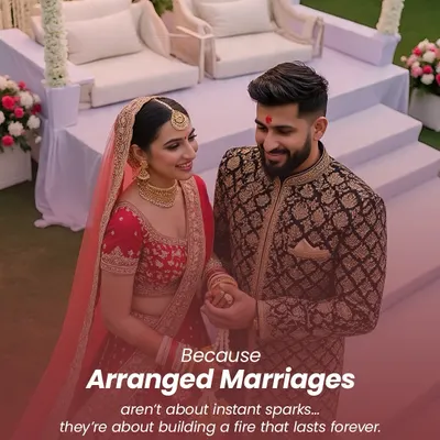 This is the modern arranged marriage. It's not about instant sparks but about building a fire that lasts forever, based on understanding, shared responsibilities, and standing together through everyday life.