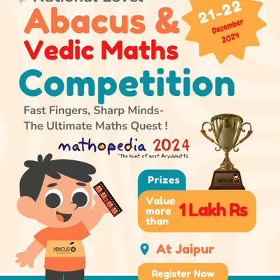 Announcing our National Level Abacus & Vedic Maths Competition, Mathopedia 2024, with prizes worth over 1 Lakh Rupees.