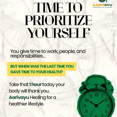 A powerful reminder: When was the last time you gave time to your health? Take that one hour today; your body will thank you.