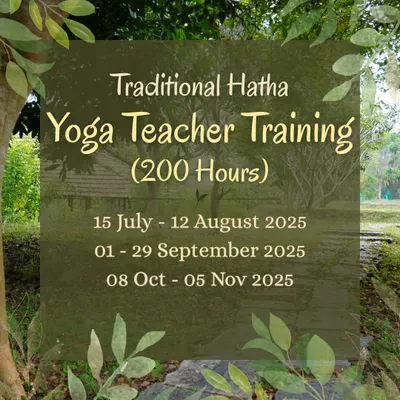 Our 200-hour Traditional Hatha Yoga Teacher Training dates for 2025 are now available. Immerse yourself in an authentic yogic lifestyle at our eco-ashram and earn your Yoga Alliance certification.