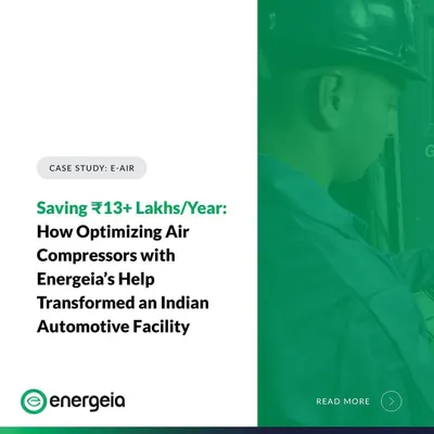We helped a Tier 1 Indian automotive component manufacturer save over ₹13 lakhs per year by optimizing their air compressors. This project showcases our ability to deliver substantial cost savings and CO2 reduction through meticulous audits.