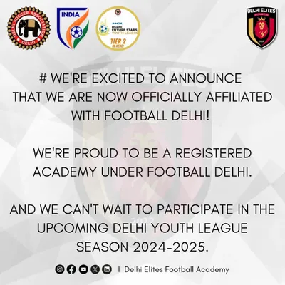 A major milestone for our academy. We are officially affiliated with Football Delhi, which allows us to participate in prestigious events like the Delhi Youth League and solidifies our status as a registered academy.