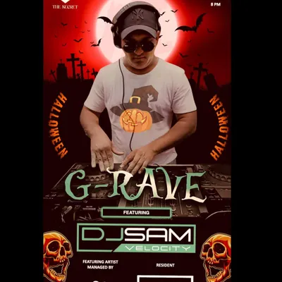 Getting ready for a spooky 'G-Rave' Halloween party at The Secret. For themed nights like this, I curate a special playlist to match the eerie and energetic vibe.