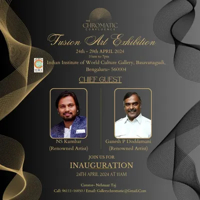 It was an honor to be invited as a chief guest for the Fusion Art Exhibition alongside fellow renowned artist Ganesh Doddamani. Events like these are vital for encouraging artists and growing our local art community.