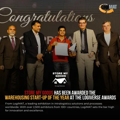 I'm thrilled to announce that I've been awarded the "Warehousing Startup of the Year" at the Logiverse Awards. This is a huge milestone and a testament to my commitment to innovation in logistics.