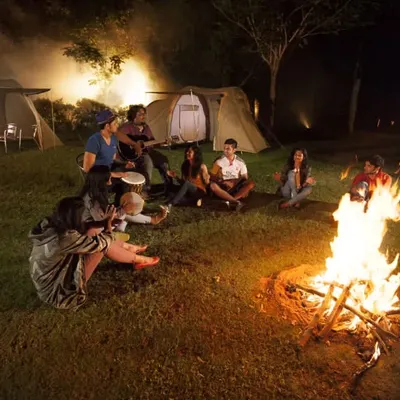 There's a special magic that happens around a campfire. It's a place for music, stories, and shared laughter under the vast, starry sky.