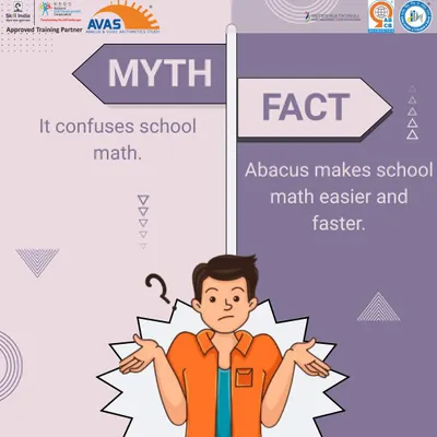 Myth: Abacus confuses school math. Fact: Abacus makes school math easier and faster. Our program complements and strengthens conventional learning, it doesn't conflict with it.