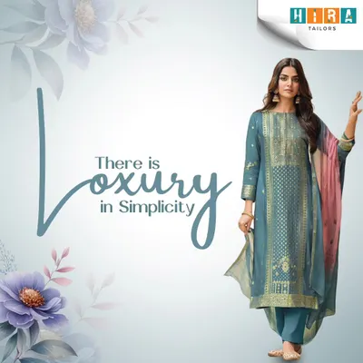 Simplicity is the heart of true elegance. I tailored this teal blue straight-cut suit with subtle gold brocade work to create a sophisticated and comfortable outfit. It’s a perfect example of how a classic silhouette, when fitted correctly, becomes a timeless addition to your wardrobe.