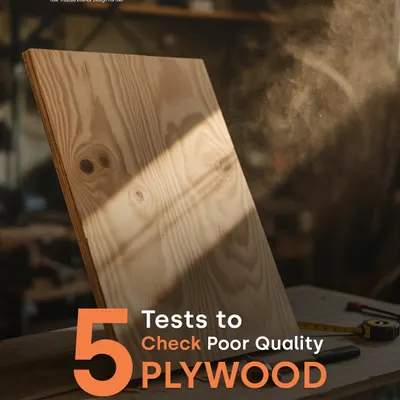 Quality starts with the right materials. This image is part of a series on how to check for poor quality plywood, something you never have to worry about with my factory-made furniture.