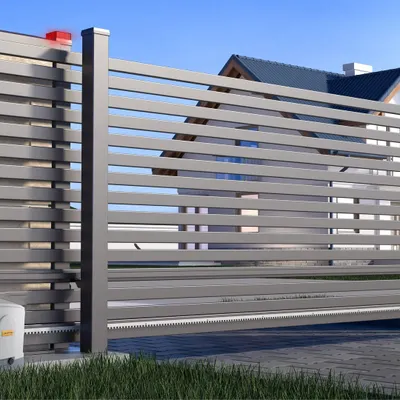 A modern automated sliding gate, ideal for properties with limited space. We install reliable gate motors that provide smooth, quiet operation and can be controlled via remote, keypad, or integrated access systems.