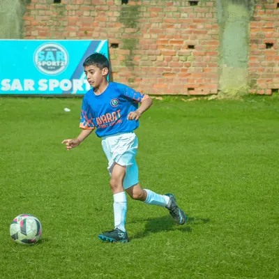 This is Yash Yadav, who joined us at just 6 years old. Through three years of dedicated training, he has become a promising right back, known for his speed and aggression.
