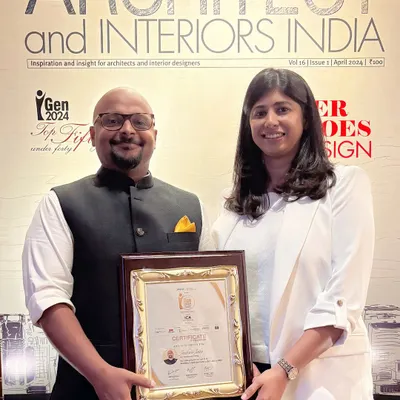 We are honored to be recognized among India's Top 50 Under 40 architects and designers by the iGen 2024 Forum. This award is a testament to our team's passion and hard work.