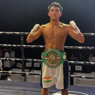 Laldinsanga is crowned the WBC World Youth Champion. A historic moment for him and for Indian boxing.