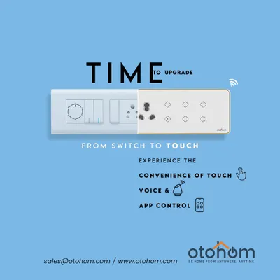 It's time to upgrade from traditional switches to the convenience of touch. Our smart panels offer control via touch, voice, and our app, seamlessly modernizing your home.