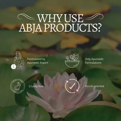 Why use my products? They are formulated by an Ayurvedic expert, use only Ayurvedic formulations, are cruelty-free, and are result-oriented.