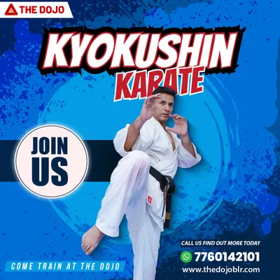 An instructor demonstrates a classic Kyokushin stance, showcasing the readiness and power inherent in this style. This form of karate is for those seeking a true challenge.