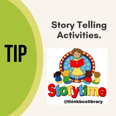 A tip on the power of storytelling. It's one of the most effective ways to spark imagination, build listening skills, and encourage creative thinking.