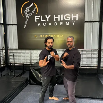 It was great to have actor Pruthvi Ambaar at the academy. We are working with him on action sequences for his upcoming projects. More action loading!