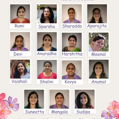 Happy Women's Day to our incredible team of educators and caregivers. These are the inspiring women who teach, nurture, and ensure every child at Smiti learns with a smile.
