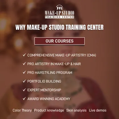 We offer a variety of courses to suit your career goals, including Comprehensive Makeup Artistry, Pro Hairstyling, and Portfolio Building, all with expert mentorship.