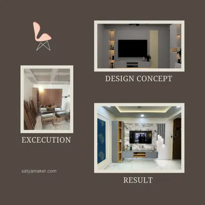 This collage perfectly illustrates my process: from the initial design concept and on-site execution to the final stunning result.