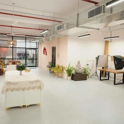 A wide shot of our new, spacious office and workshop. This is the dream we worked towards for four years, a space that reflects our passion for gifting.