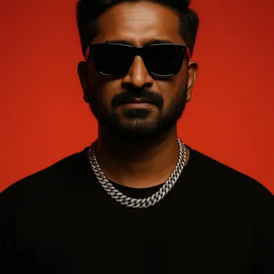 This is the look of my brand. I focus on creating a complete vibe, where the music, energy, and style come together. Whether it's a Techno, Afro, or Bollywood party, I bring a distinct presence to the console.