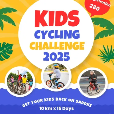 Get your kids on the saddle with our annual Pedal Challenge. The goal is simple and fun: ride 10 km on any 15 days during the summer. It encourages consistency and rewards them with a finisher trophy and medal ceremony they will never forget.
