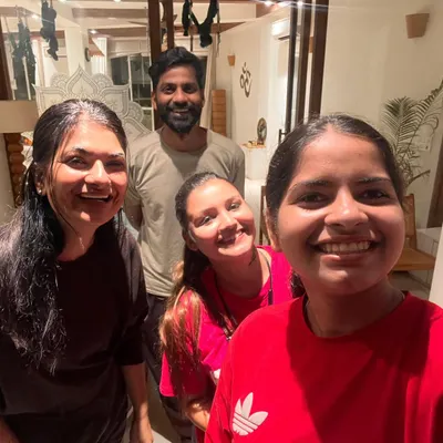 The beautiful smiles of our community after a fulfilling class. This is what it's all about: sharing energy, supporting each other, and growing together.