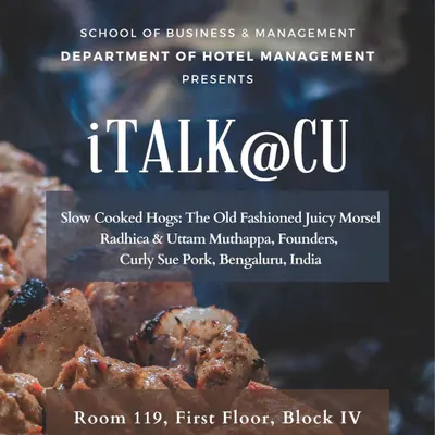 I was invited to give a talk at the Department of Hotel Management at Christ University. It was a wonderful opportunity to share my journey and passion for slow cooked food with the next generation of hoteliers.