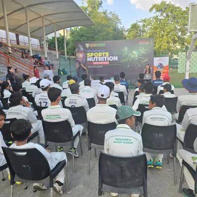 Our young cricketers attend an insightful workshop on sports nutrition, learning how a balanced diet is essential for sustained energy, faster recovery, and injury prevention.