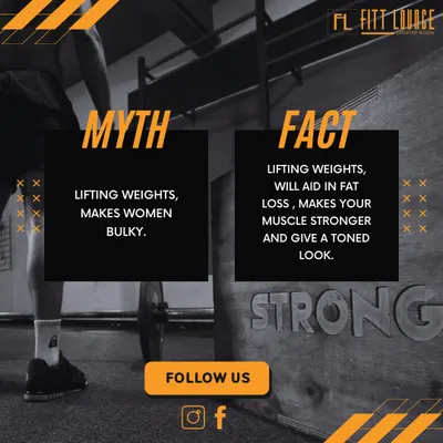 Myth: Lifting weights makes women bulky. Fact: It's one of the best ways to aid in fat loss, build strength, and achieve a toned, defined look. We encourage all our female clients to embrace strength training.