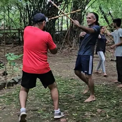 Training in the forest is a different experience. It connects you with nature and teaches you to be aware of your surroundings. This is what I call forest bathing, or Shinrin-yoku.