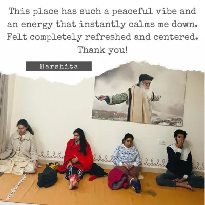 "This place has such a peaceful vibe," shares Harshita. It brings me immense joy to know that the space I hold allows people to feel refreshed and centered.