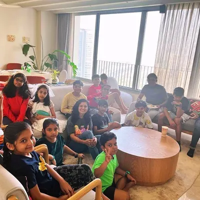 A happy group of my students gathered together during one of our offline meetups. Building a sense of community and friendship is just as important as learning to code.