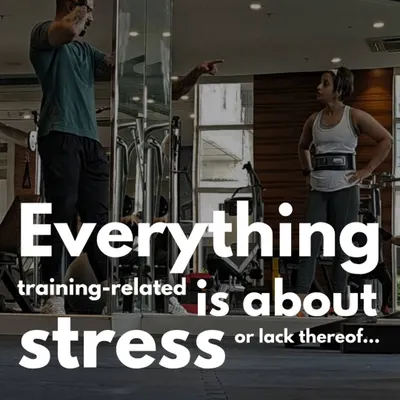 Everything in training is about stress, or a lack of it. My entire coaching philosophy is built on the scientific principle of applying and managing physical stress to drive adaptation and improvement.