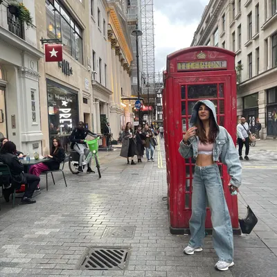 A casual street style moment in London. I love a good denim-on-denim look; it's effortless, comfortable, and always cool.