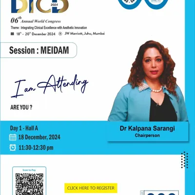 I was honored to serve as the Chairperson for the MEIDAM session at DiCD 2024. It was a privilege to lead discussions on the latest innovations in clinical and aesthetic dermatology with my esteemed colleagues.