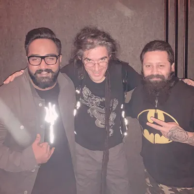 A moment with the legend himself, Ajja. Standing next to a pioneer who has shaped the psychedelic trance scene is always a humbling and inspiring experience.