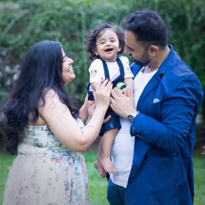 The laughter between parents and their child is my favorite thing to capture. This outdoor family portrait session was full of these beautiful, unscripted moments.
