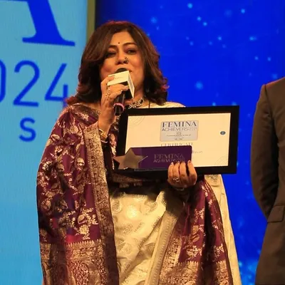 Speaking a few words of gratitude after receiving the Femina Achiever's Award 2024. I owe everything to music and the love of my audience.