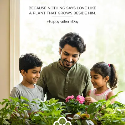 Nothing says love like a plant that grows beside him. This Father's Day, gift a memory that you can nurture together.